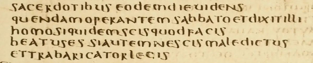 The same passage in Latin on the facing page.